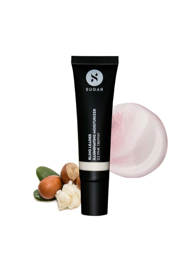 SUGAR Cosmetics Bling Leader Illuminating Moisturizer | Strobe Cream with Vitamin E | Lightweight | Protects against Pollution | 25ml - 02 Pink Trippin - Image 1